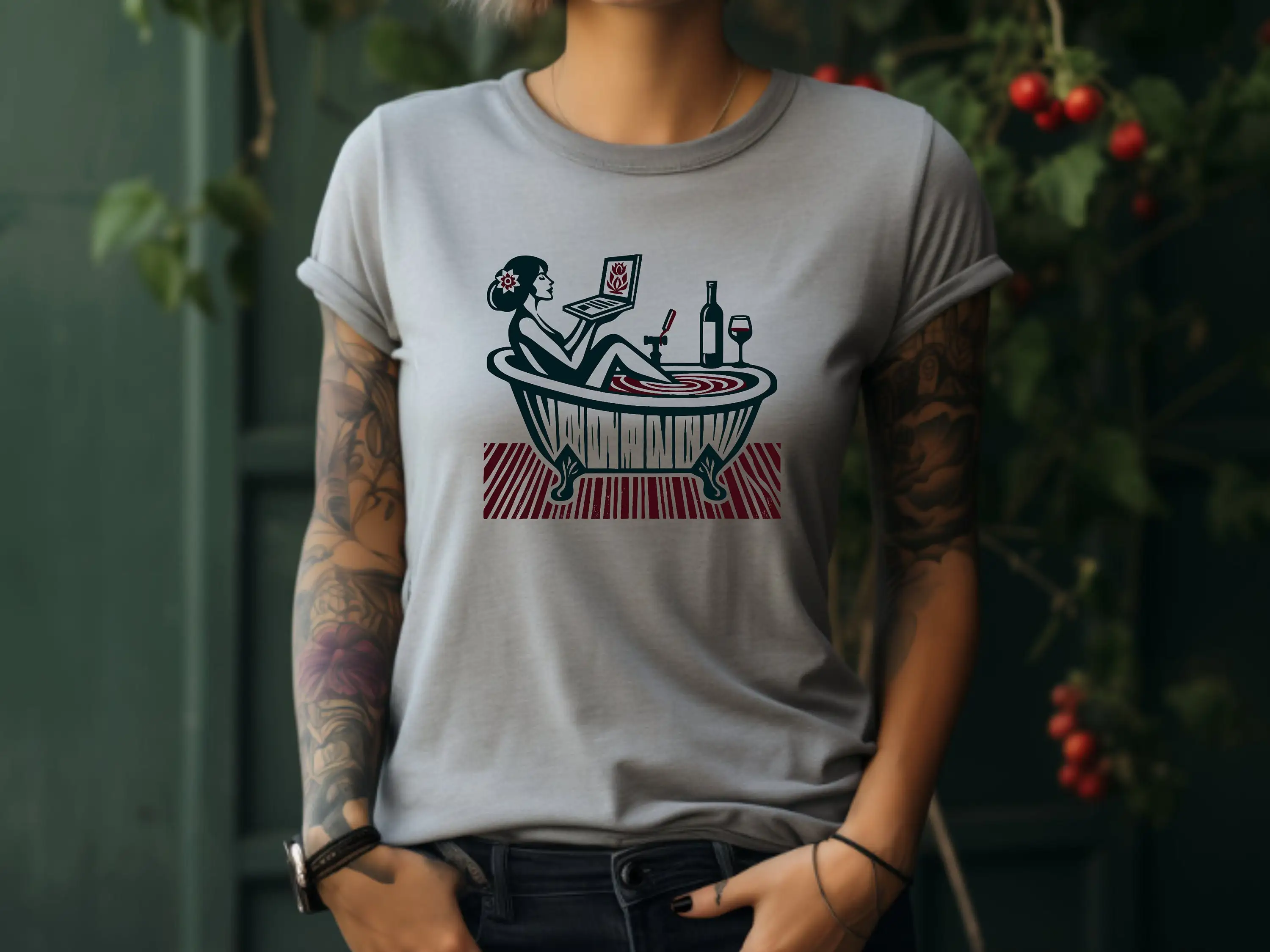 Spa Wellness Day - Self Care T Shirt Wine Lover