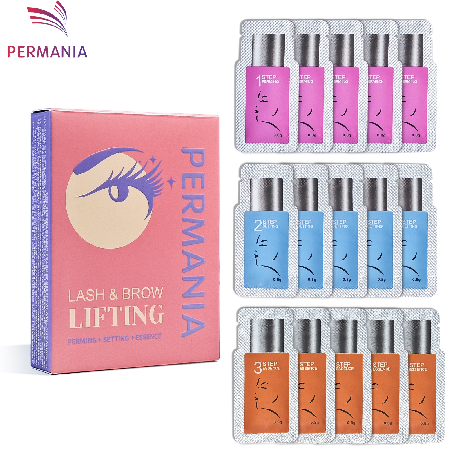 Brow Lamination Kit - PERMANIA 5-8 Mins Eyelash Lift Kit