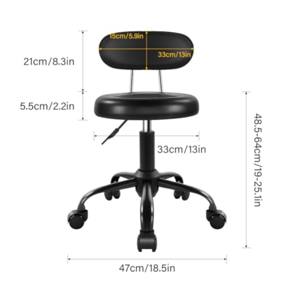 Rolling Stool with Wheels Swiv - Spa & Wellness Hotel Olympia Mariánské Lázně incelemesi ve fiyatı