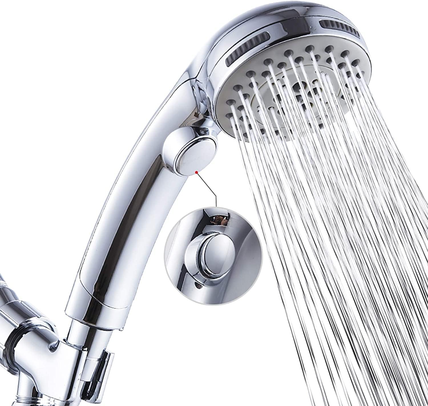 High Pressure Shower Head with - Spa & Wellness Paradies Braunschweig incelemesi ve fiyatı