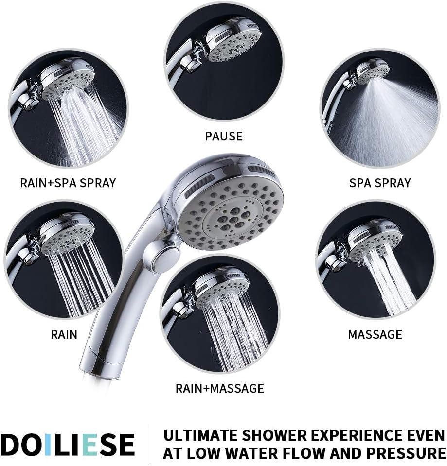 High Pressure Shower Head with - Spa & Wellness Paradies Braunschweig incelemesi ve fiyatı
