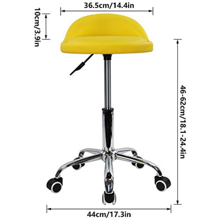 PU Leather Round Rolling Stool - Spa & Wellness Hotel Olympia Mariánské Lázně incelemesi ve fiyatı