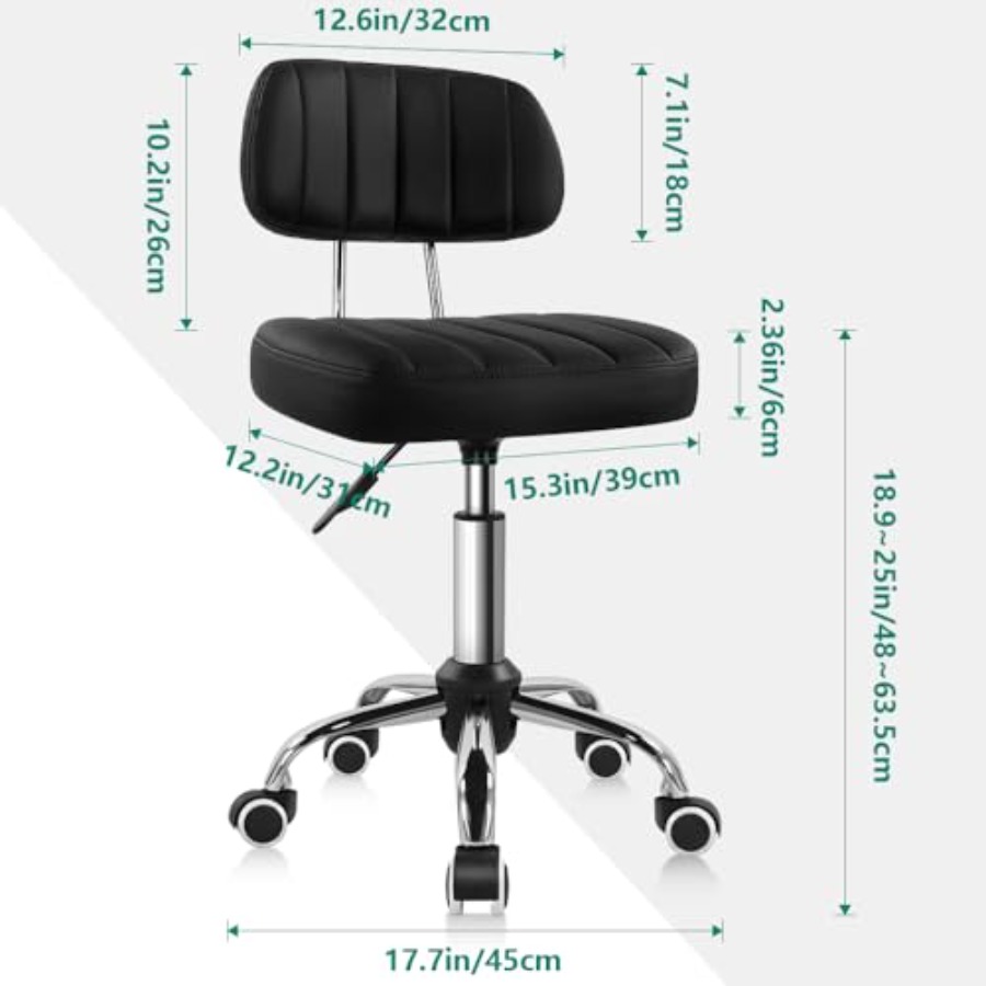 Square Swivel Stool with Wheel - Spa & Wellness Hotel Olympia Mariánské Lázně incelemesi ve fiyatı