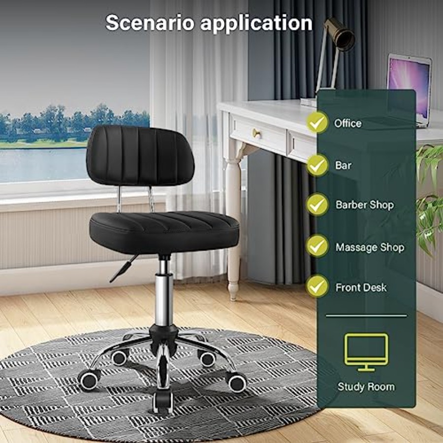 Square Swivel Stool with Wheel - Spa & Wellness Hotel Olympia Mariánské Lázně incelemesi ve fiyatı