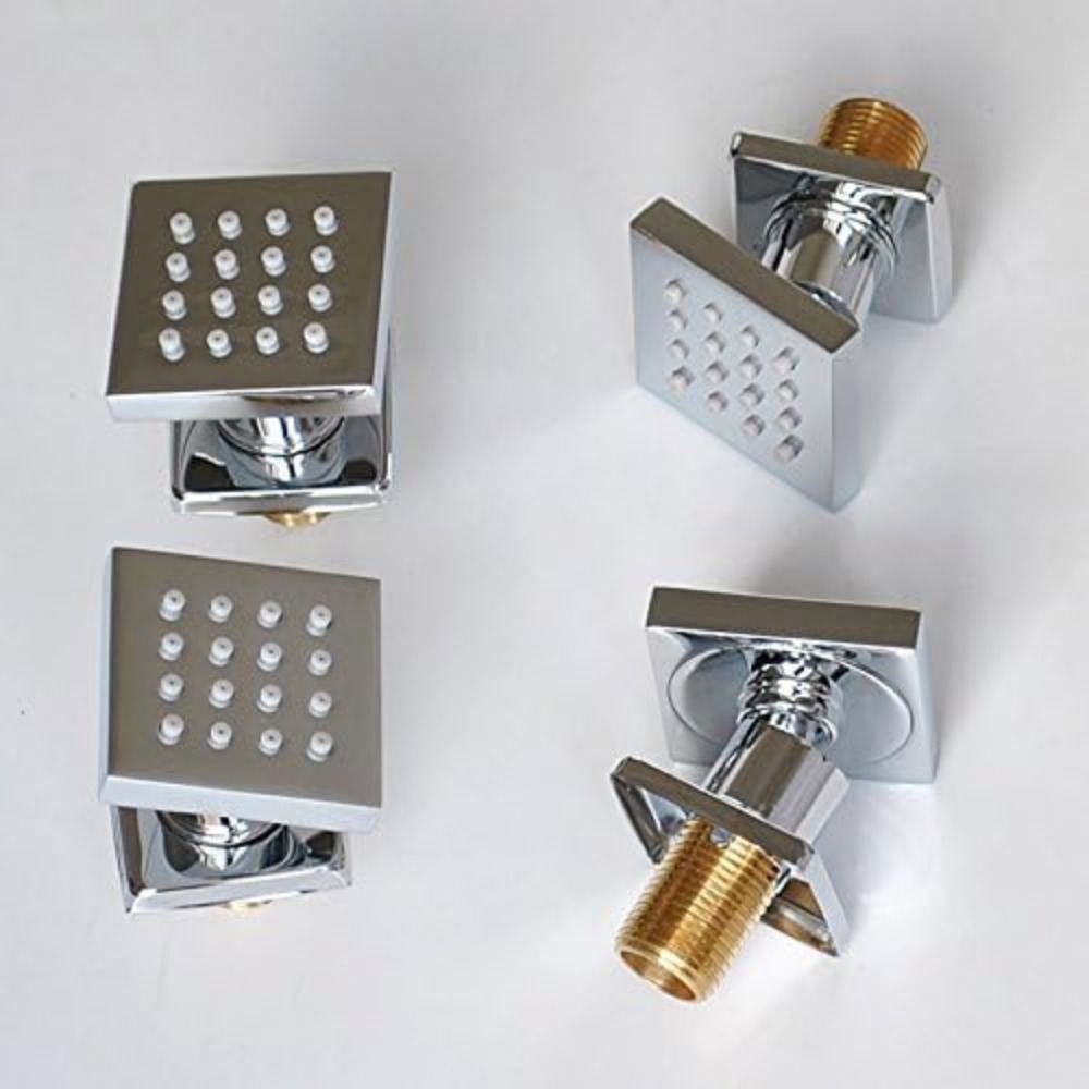 4 Pcs Square Solid Brass Showe - Spa & Wellness Hotel Olympia Mariánské Lázně incelemesi ve fiyatı