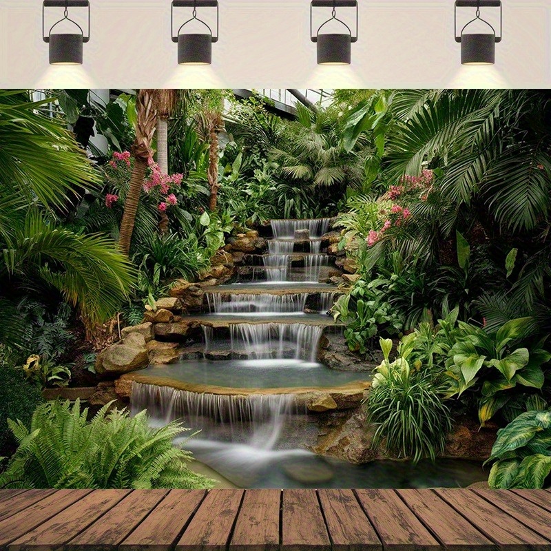 Waterfall Garden Tapestry Lush - Spa Wellness Nature incelemesi ve fiyatı